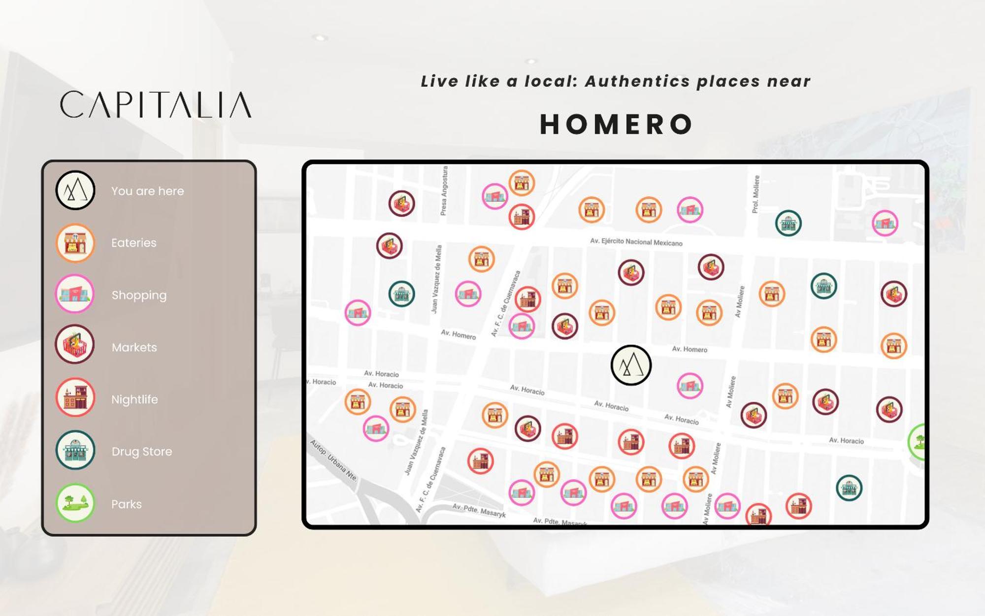 Capitalia - Luxury Apartments - Homero Μεξικό Εξωτερικό φωτογραφία
